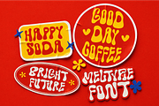 Meltypie - Retro Groovy Melted Font, a Sans Serif Font by agnyhasyastudio (Thumbnail 12 of 18)