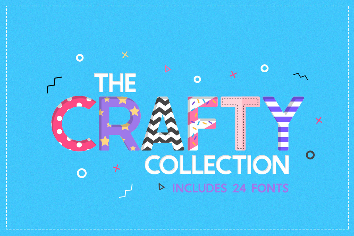 The Crafty Collection (24 Fonts)