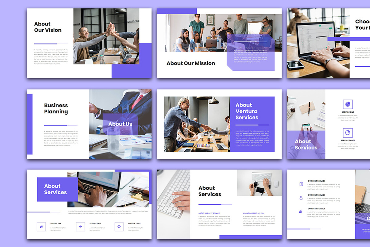 Ventura - Business PowerPoint, a Presentation Template by Raseuki (Photo 4 of 6)