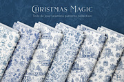 Christmas Toile Seamless Patterns, a Pattern Graphic by Olya Creative (Thumbnail 2 of 21)