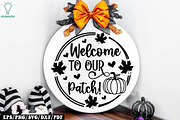 Fall Round Door hanger SVG Bundle, a Graphic by Designer302 (Thumbnail 22 of 23)