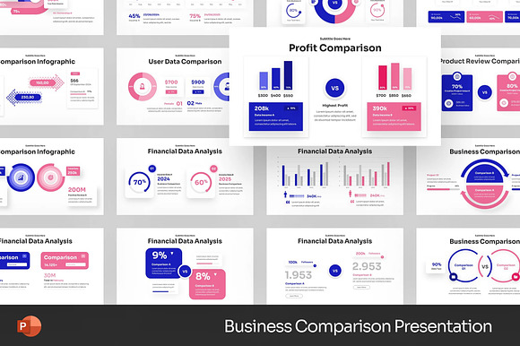 Business Comparison Powerpoint preview 3