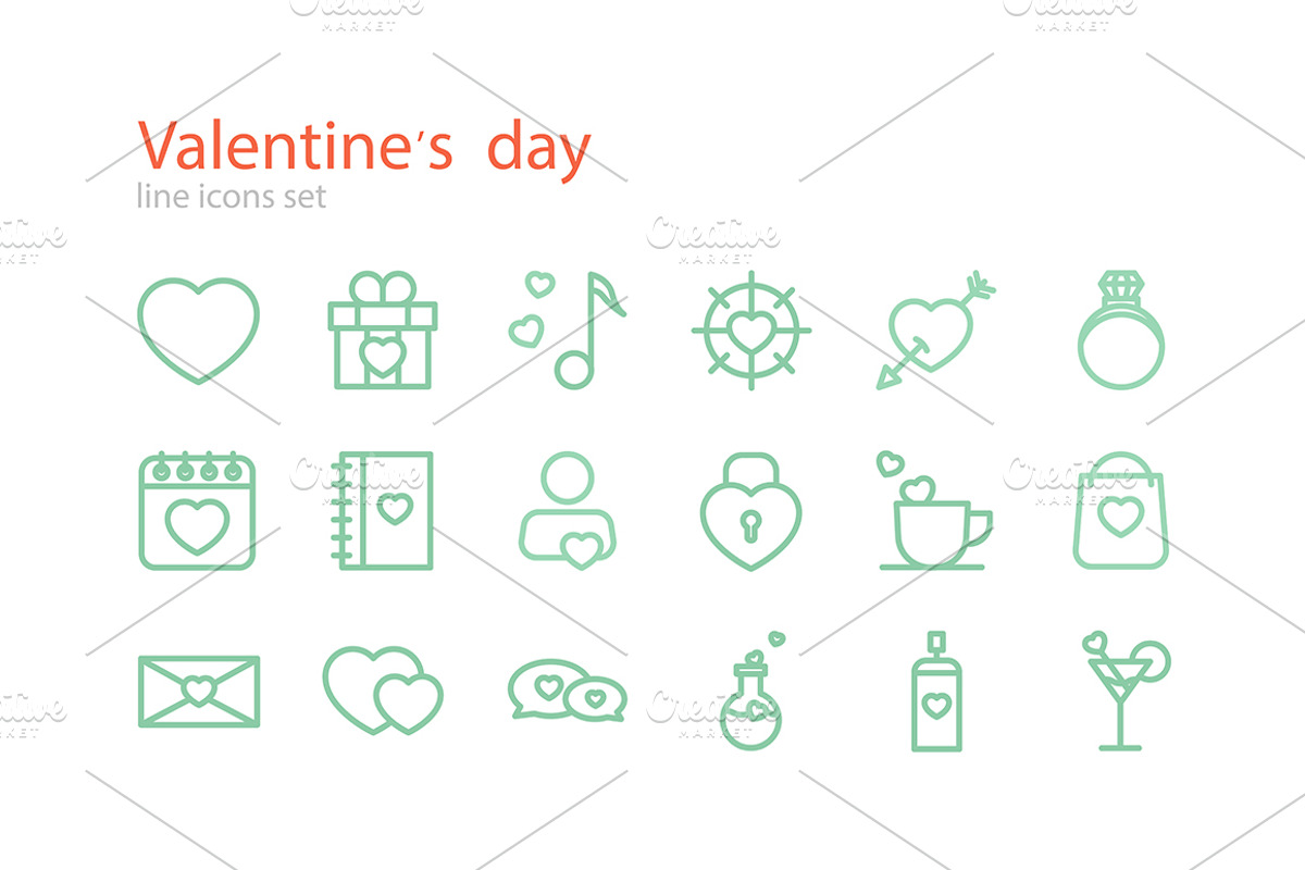 Valentines day, an Outline Icon by I-RO