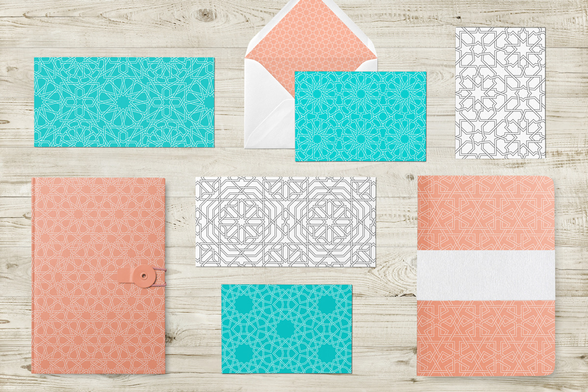 Islamic seamless patterns bundle, a Pattern Graphic by Yapanda (Photo 3 of 6)
