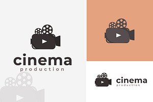 camera roll logo design vintage icon, a Branding & Logo Template by Pyruos ID