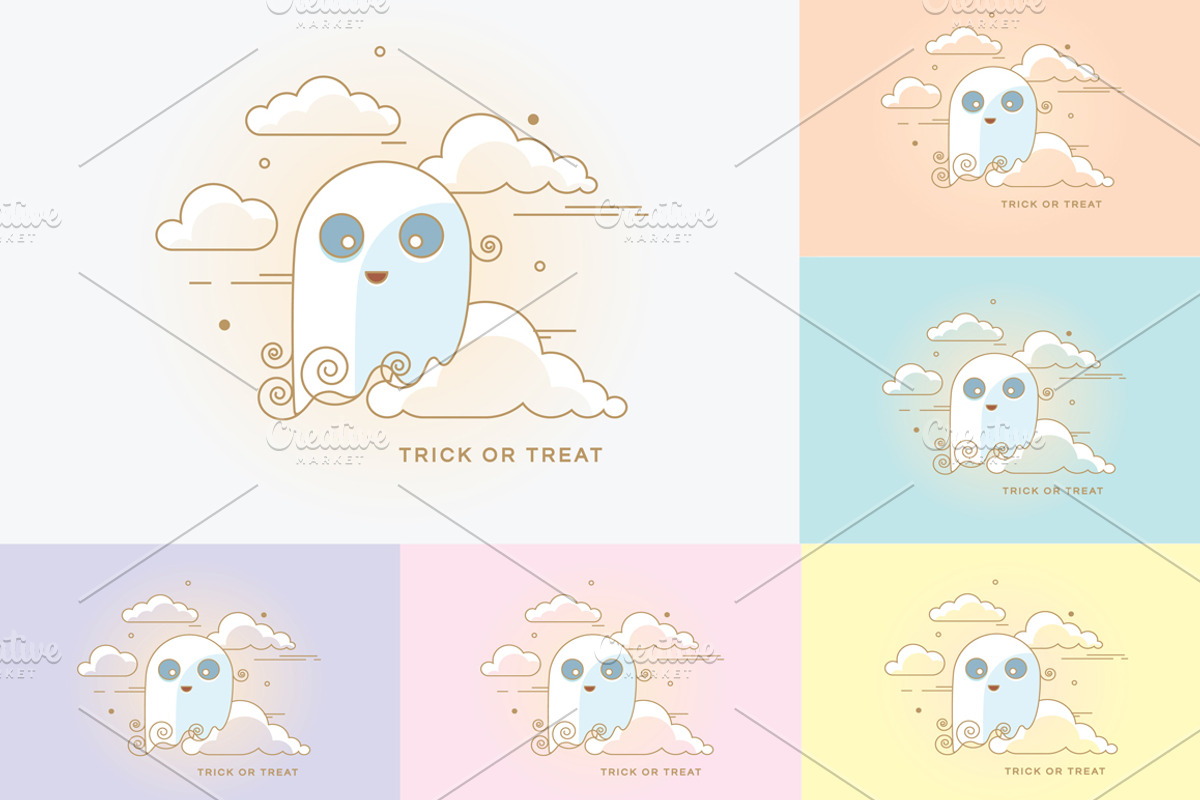 Adorable Halloween characters, an Outline Icon by Polar Vectors (Photo 7 of 11)