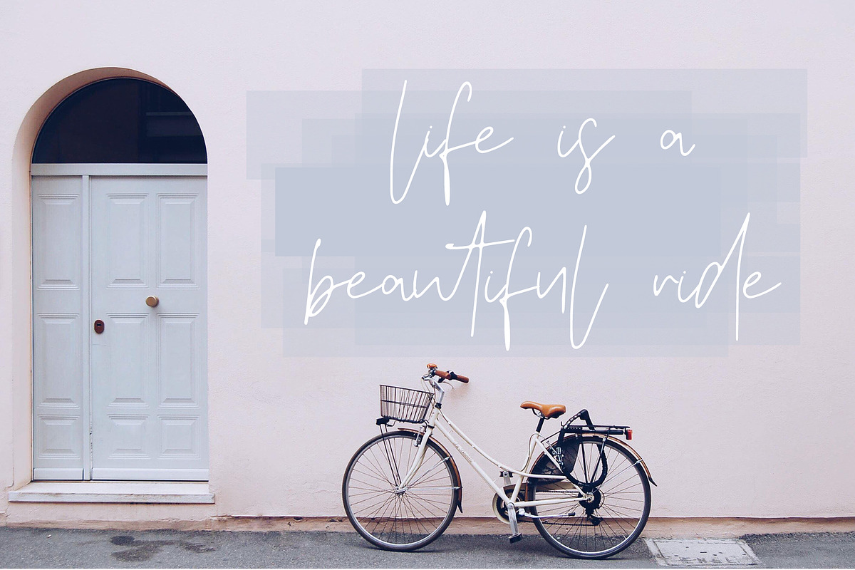 White Serenity Signature Font preview 7