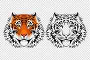 Tiger portraits set, an Animal Illustration by Vector beauty (Thumbnail 2 of 3)