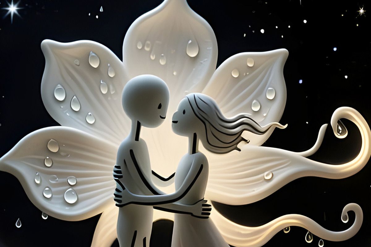 Lovers Abstract People, a Person Illustration by Sharon Schwalbe (Photo 1 of 2)