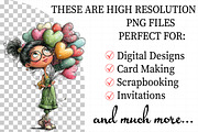 Valentine Holiday Girl Clipart, an Illustration by Daily.Designs (Thumbnail 2 of 5)