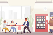 Students at school cafeteria, an Education Illustration by Good Studio (Thumbnail 3 of 4)