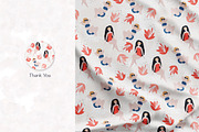 Tropical Girls and Cheetah, a Pattern Graphic by Lidiebug (Thumbnail 4 of 4)