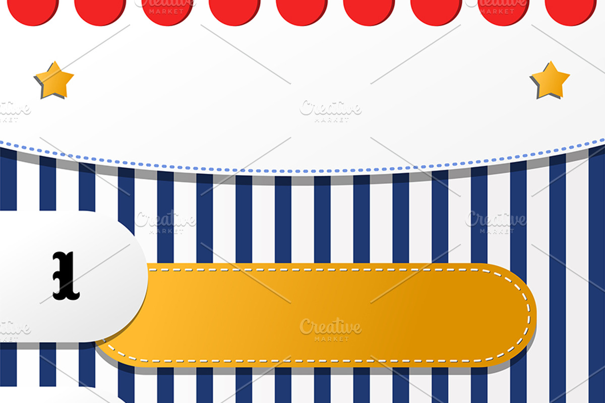 Circus Themed Template Design, a Marketing Template by Sybillla