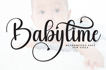 Babytime | Script Font