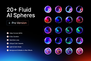 20+ Fluid AI Spheres 4K Backgrounds, a Background Graphic by PixelGaze (Thumbnail 1 of 4)