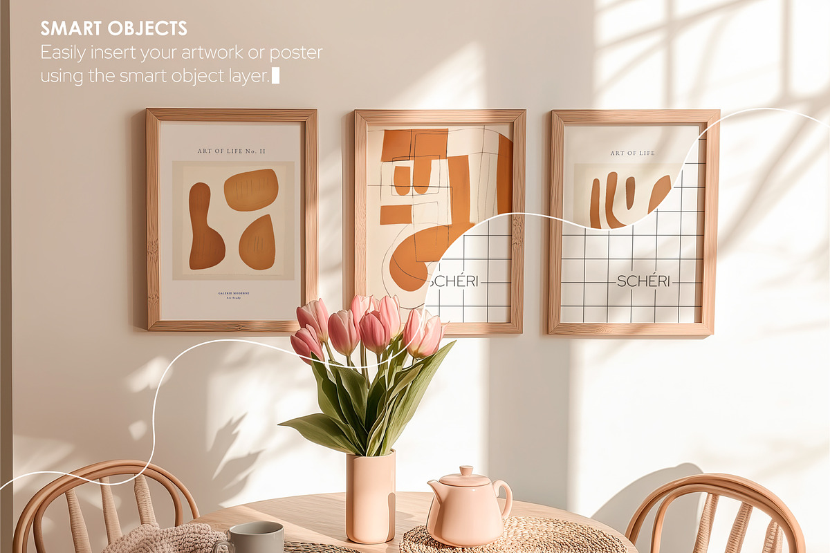 POWDER ROSE | Frame mockup set, a Household Mockup by SCHÉRI (Photo 4 of 12)