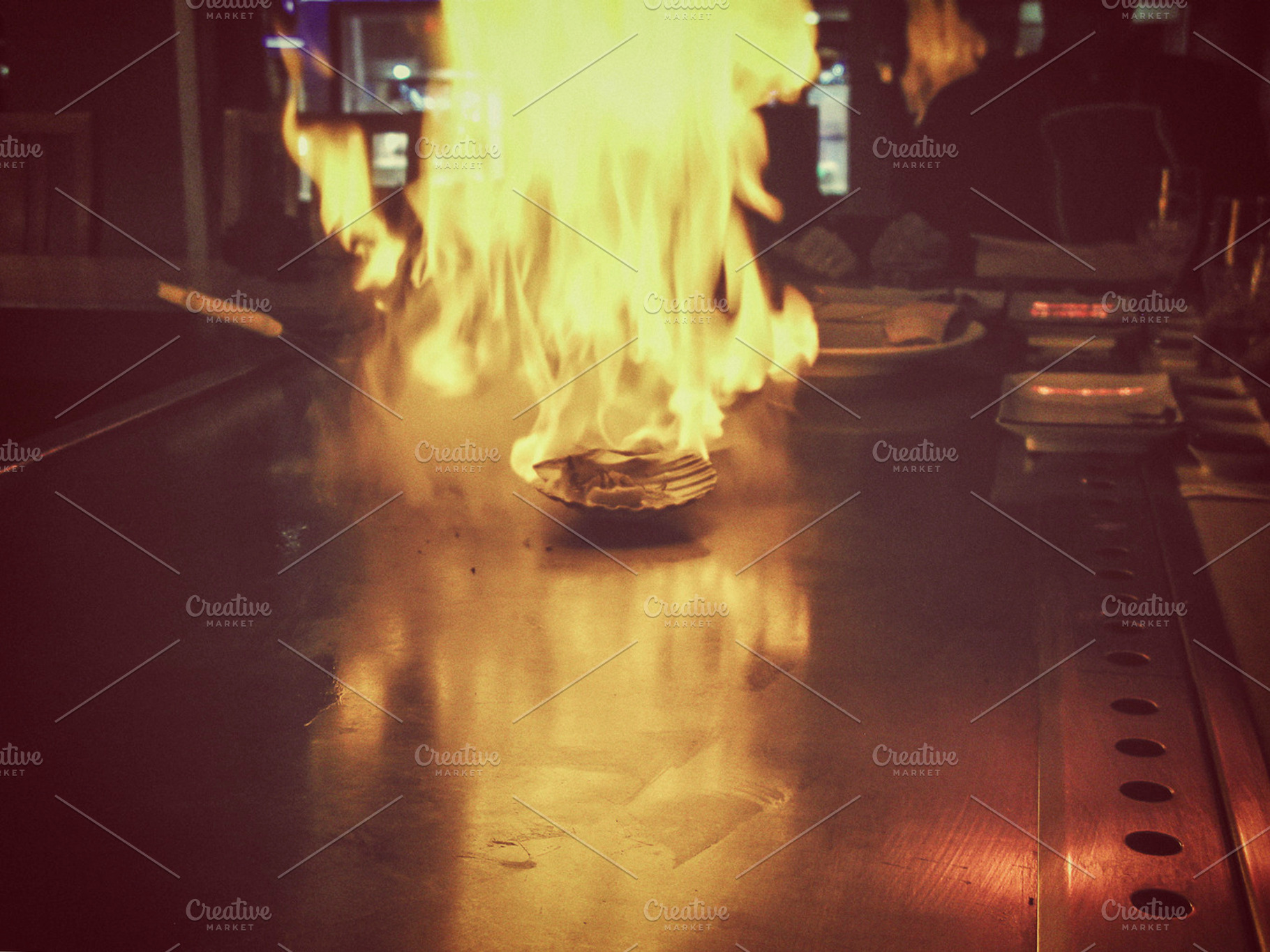 Burning scallops on a grill, a Food & Drink Photo by Patricia Hofmeester
