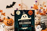 Cute Ghost Halloween Invitation, an Invitation Template by Arslan (Thumbnail 4 of 5)