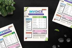 Retro Pop Delight Invoice