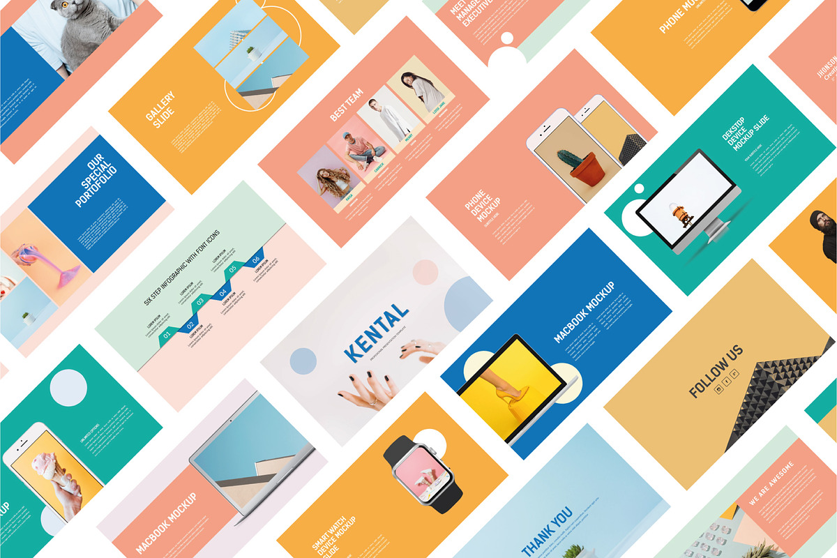 KNTL Pastel - Google Slide Template, a Presentation Template by Collaborg Studio (Photo 1 of 7)