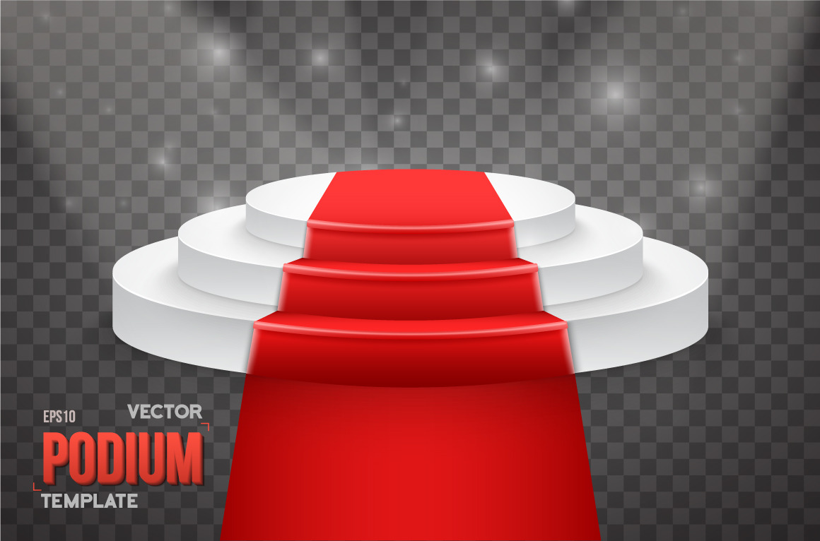 Winner Podium Vector Stage by Razzers  Creative Market