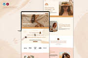 Boho Coach WordPress Template Kit, a WordPress Template by Web Template Market (Thumbnail 1 of 9)