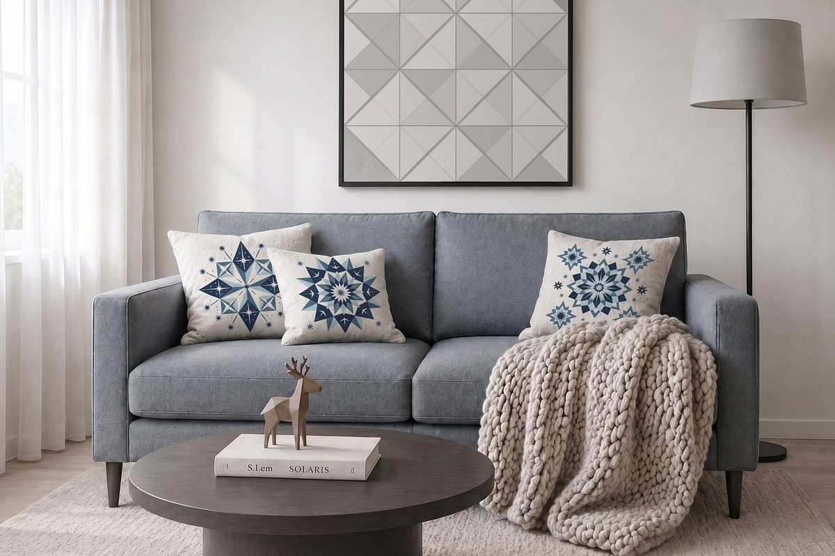 Starry Home | Nordic Textile Designs, a Pattern Graphic by LunaSolvo (Photo 3 of 3)
