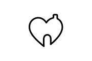 50 Home Love Heart House Icon Set Bu, an Illustration by Gaye Art (Thumbnail 4 of 51)