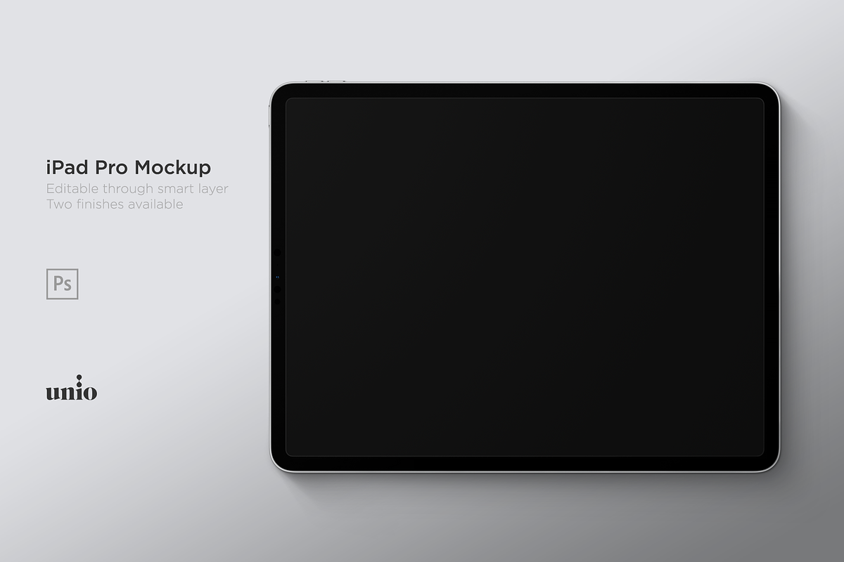 iPad Pro 12.9 Mockup, an iPad Mockup by Unio Designs (Photo 2 of 7)