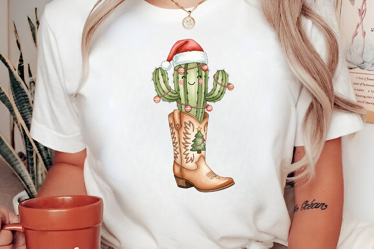 Cowboy Boots Christmas Sublimation, a Graphic by Libby Wishes (Photo 6 of 11)