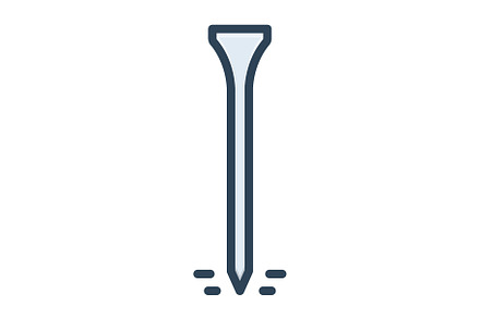 Tee stick color icon, an Icon by Creative priyanka