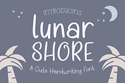 Lunar Shore Cute Handwriting Font, a Font by Dancing with Ink (Thumbnail 1 of 19)