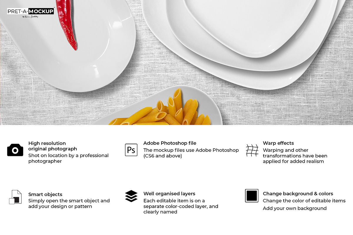 Ceramic Plates, Bowls Mockup, a Household Mockup by Pret-a-Mockup (Photo 2 of 10)
