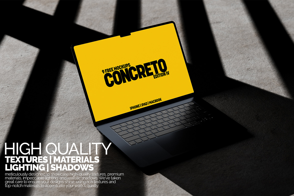 Concreto MacBook Air Mockup Bundle, a Mac Mockup by Banana Mockups (Photo 4 of 5)
