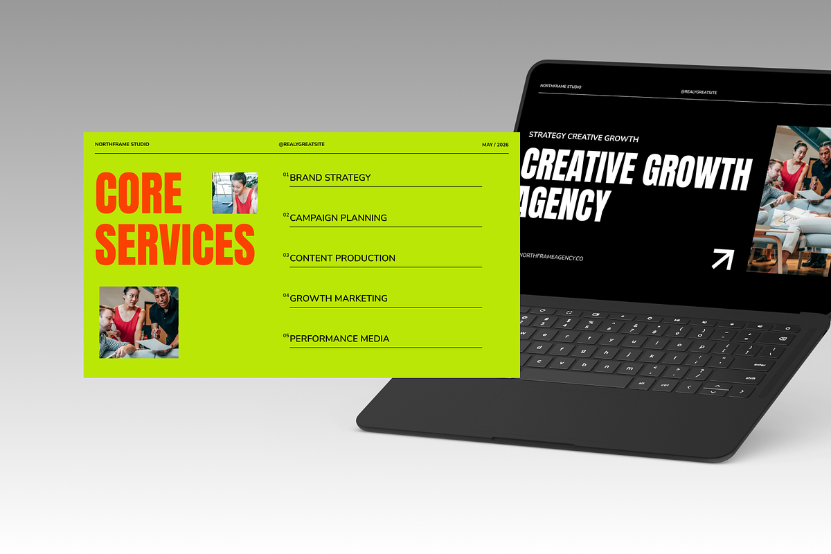 Creative Agency Presentation, a Presentation Template by adoestudio (Photo 6 of 7)