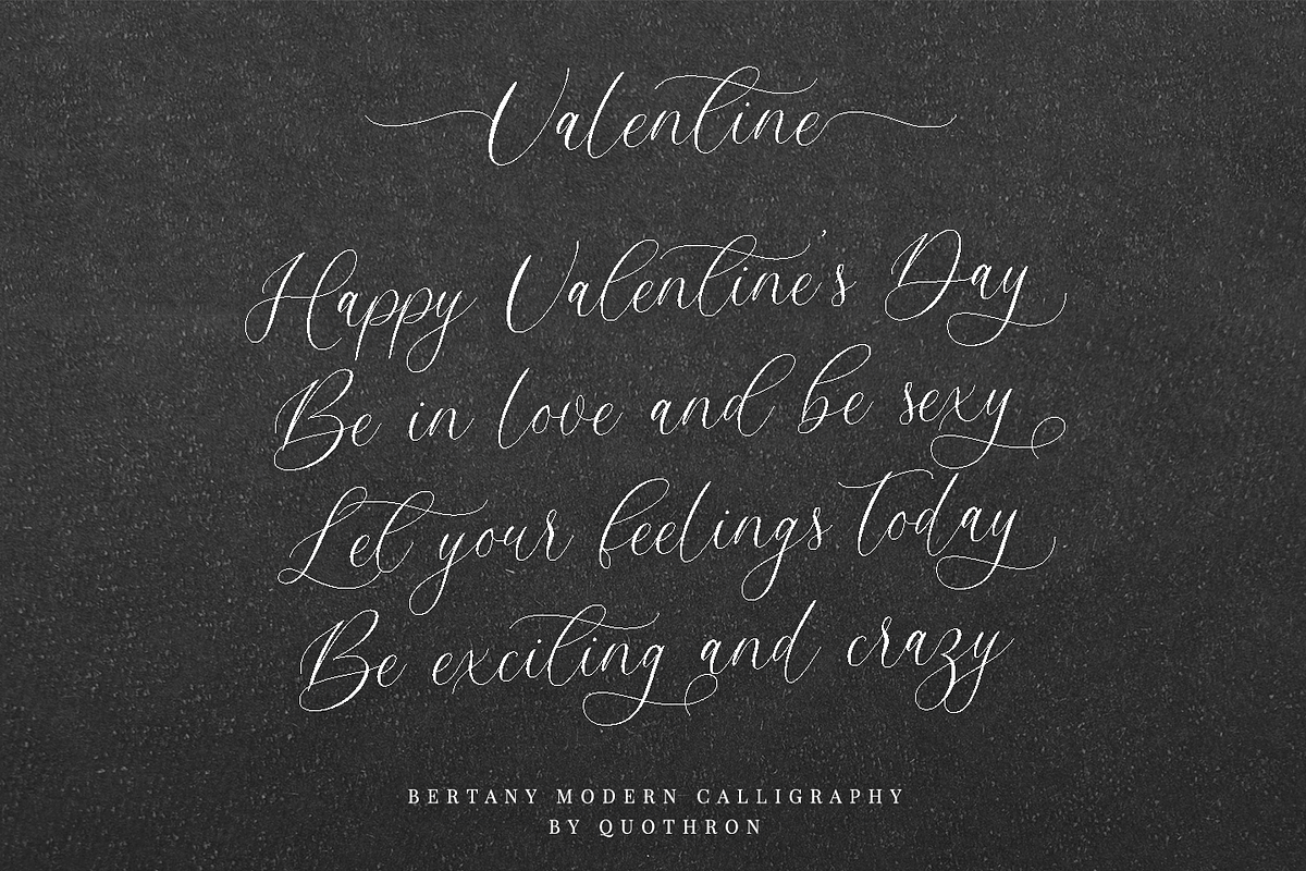 Bertany - Modern calligraphy font preview 3