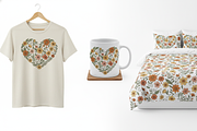 Floral Heart Mug Design with Vintage, a Person Illustration by Gfx_Store (Thumbnail 1 of 3)