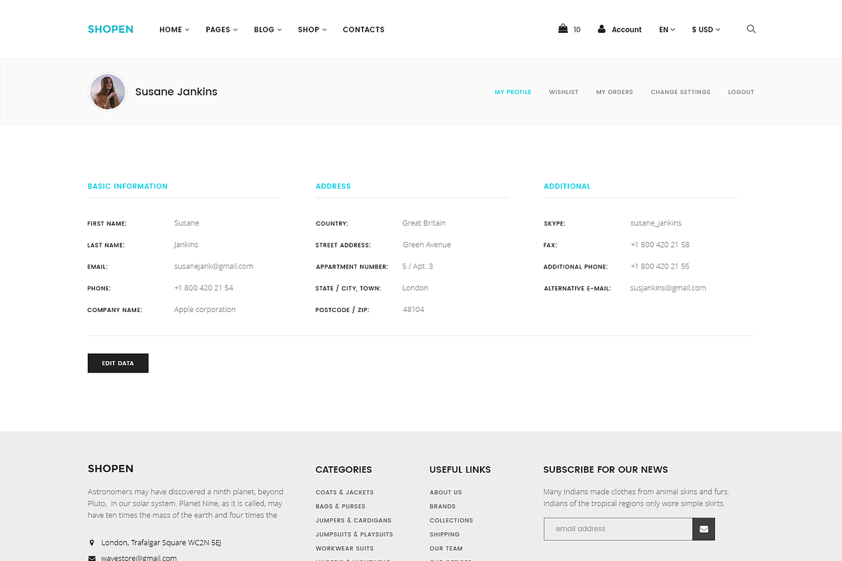 Shopen — Multipurpose PSD Template, a Templates & Theme by ScienteCraft (Photo 26 of 50)