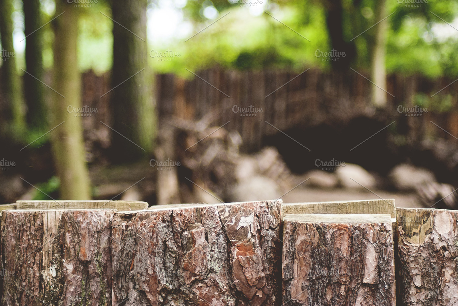 Wooden fence stock photograph, a Nature Photo by Phots.