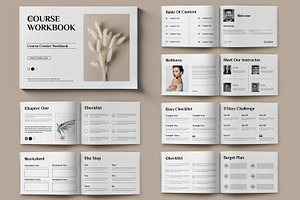 Course Workbook Layout, a Stationery Template by ContestDesign