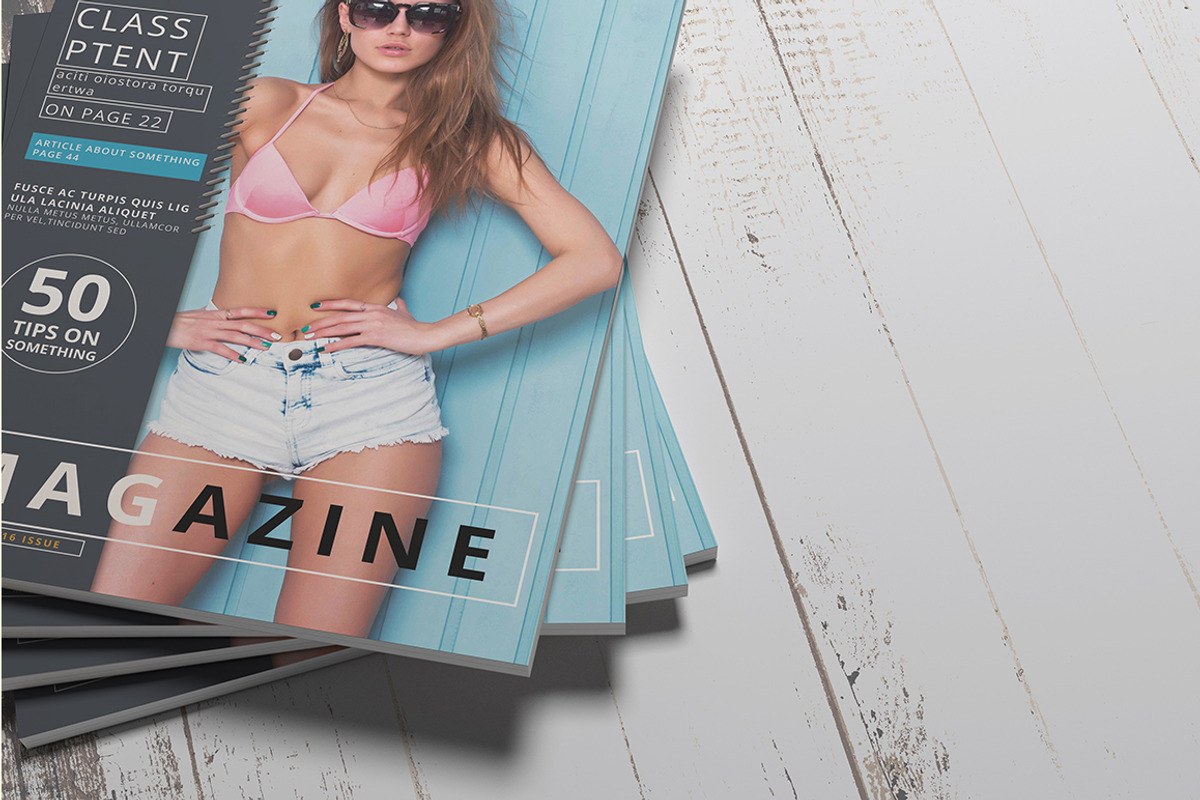 Magazine / Brochure Mockups, a Print Template by pmvch (Photo 1 of 11)