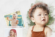 Watercolor Photo Collage Template, an Action Add-On by MRI STUDIO (Thumbnail 6 of 12)