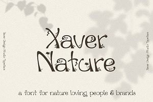 Xaver Nature Font