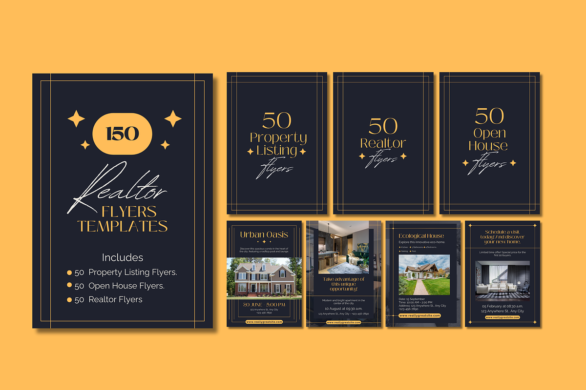 150 Realtor Flyer Canva Templates, a Templates & Theme by TemplateCastleStore (Photo 2 of 9)
