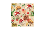 Back-to-School Scholastic Shrooms, a Pattern Graphic by FloridPrintables (Thumbnail 7 of 13)