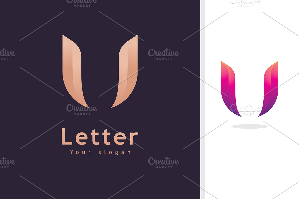 U Logo Design and template. Creative, a Branding & Logo Template by T.Vooka