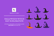 Halloween Witch Hats - 9, a Seasonal Illustration by Raafeya's Crafts (Thumbnail 1 of 5)