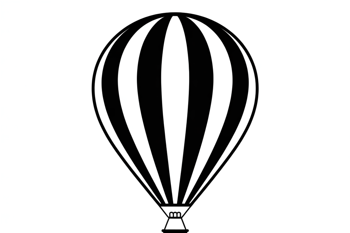 Hot Air Balloon Silhouette Bundle, an Illustration by Designs_River (Photo 2 of 9)