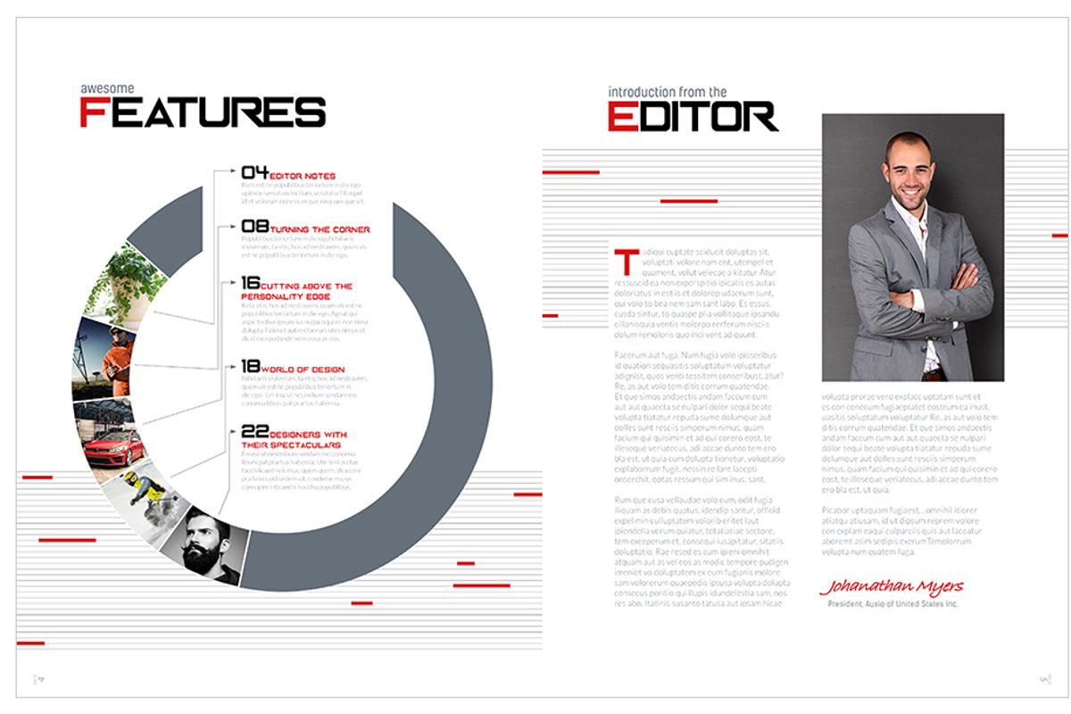 Magazine Template InDesign 15, a Magazine Template by Love Graphic Design (Photo 11 of 20)