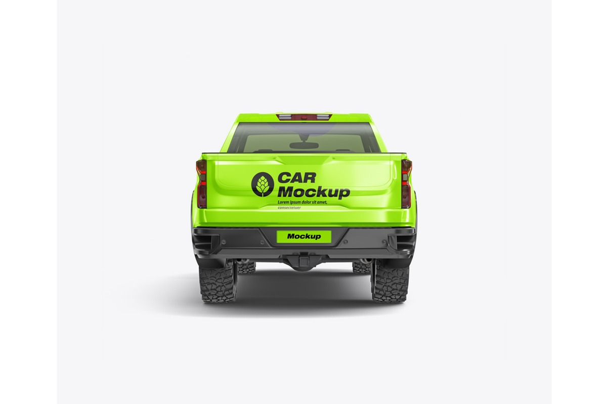 Pickup Truck Mockup, a Product Mockup by OneVectorStock (Photo 15 of 16)